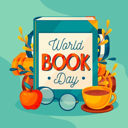 版权日世界图书日刻字世界图书和版权日写作刻字