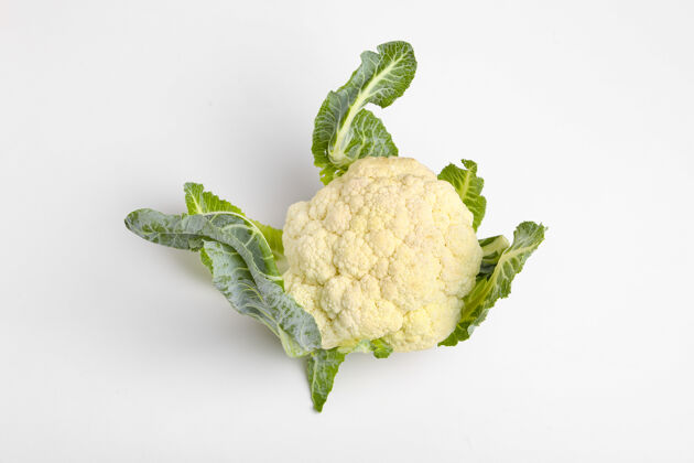 健康整个生菜花 整个蔬菜 隔离在白色背景上成熟天然食品消化