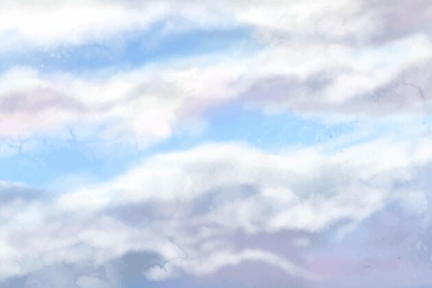 手绘手绘水彩粉彩天空背景天空背景粉彩天空水彩