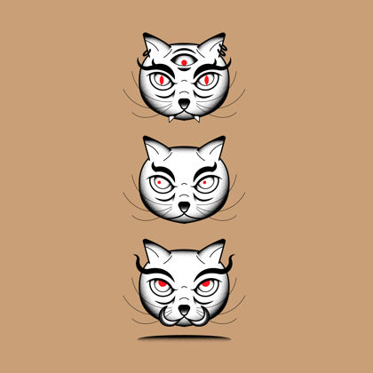 亚洲巴肯尼科日本怪物猫元素神话恶魔猫