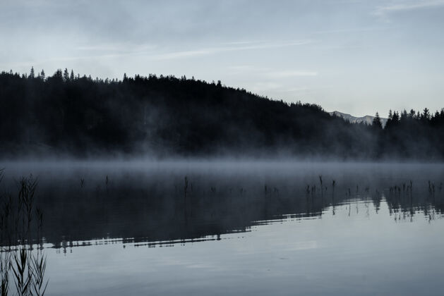 山德国巴伐利亚费尔琴西湖的惊人照片日出风景天