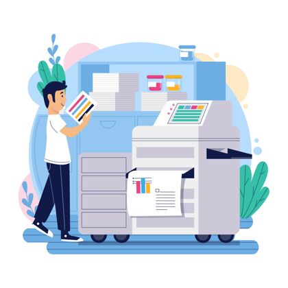 员工有机平面印刷行业工作印刷业平面设计