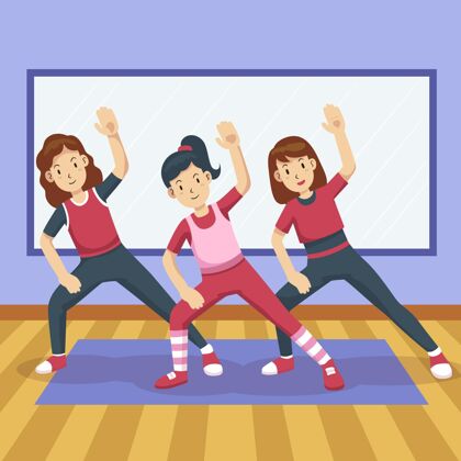娱乐有机平面舞健身班插图活动舞蹈锻炼