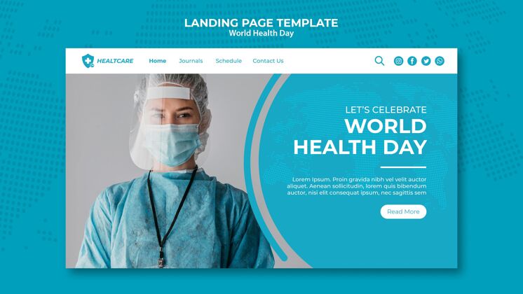 4月7日世界卫生日网页模板医疗保健医疗医疗保健