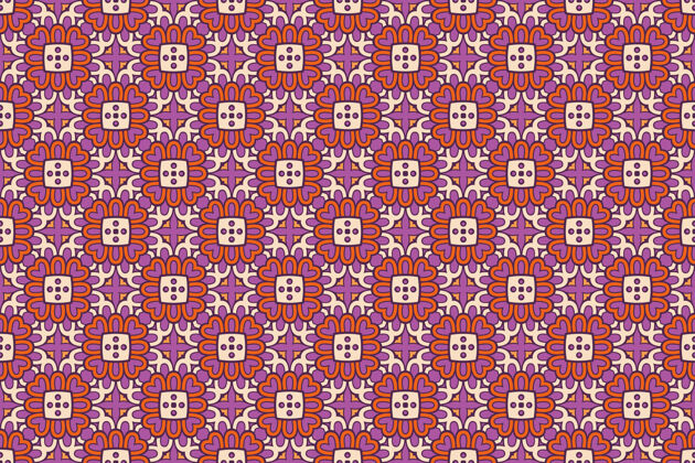 无缝无缝图案复古装饰瓷砖阿拉伯瓷砖装饰