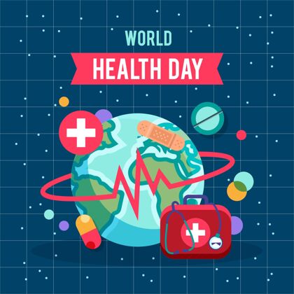 意识世界卫生日插图世界卫生日平面设计国际