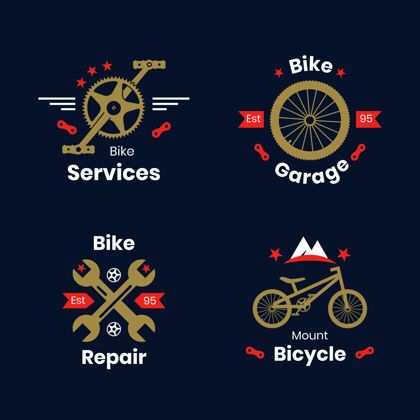 企业标识自行车标志模板收集自行车商业设置