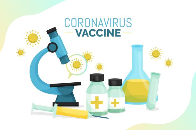 疾病拔冠状病毒疫苗背景冠状病毒流感插图