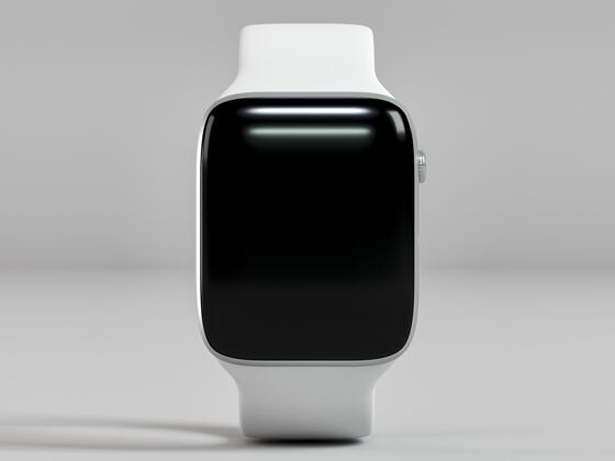 应用带屏幕模型的smartwatch前视图演示触摸屏技术数字