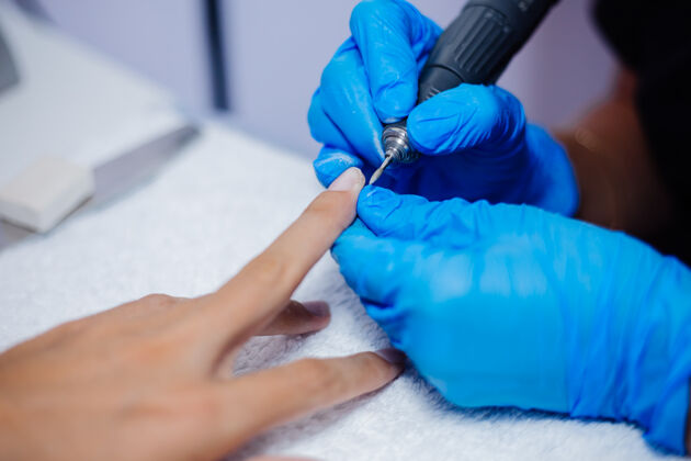 凝胶美手美手指甲护理制作工艺专业指甲锉刀操作美手护理理念治疗人女人