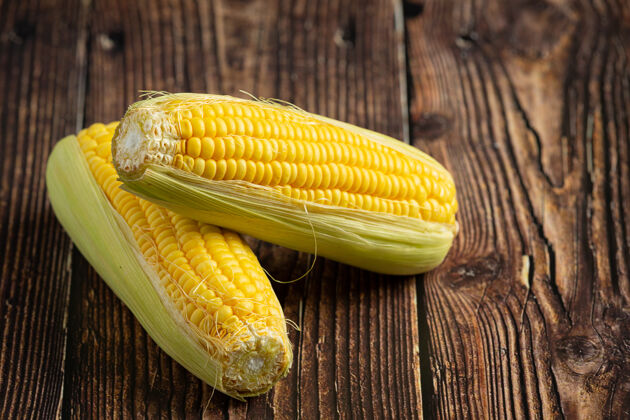 蔬菜特写新鲜玉米即食食欲开胃可口