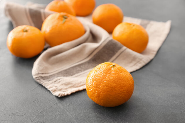 健康灰色的甜橙新鲜柑橘异国情调