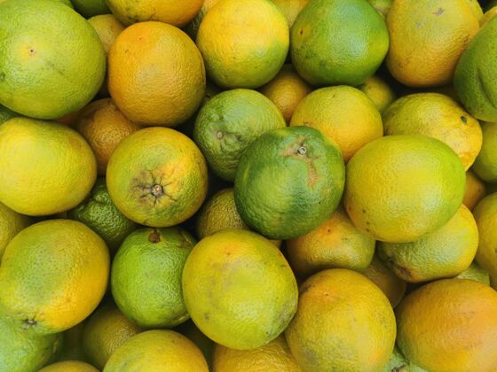 颜色一整帧的橙子群体美食热带水果