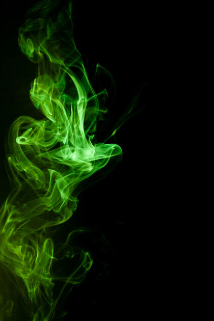 气体黑底绿烟运动功率粉末宇宙
