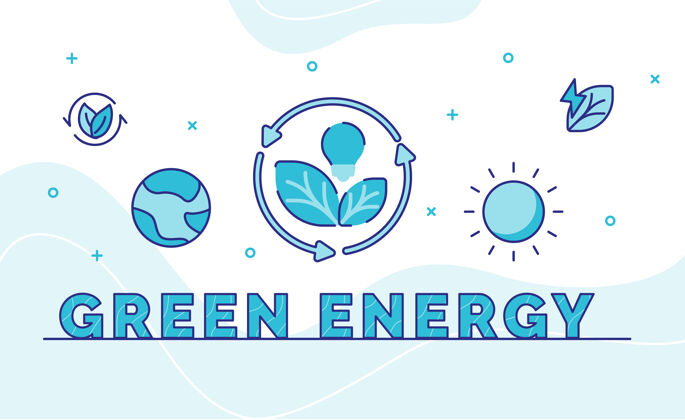 大纲绿色能源版式书法字艺术与轮廓风格可持续性循环制药