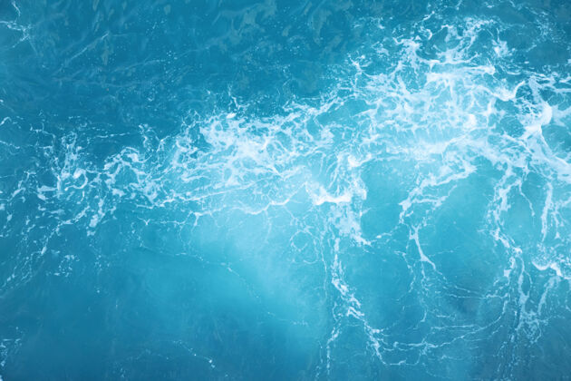 飞溅海浪在海浪中溅起涟漪水蓝色地下水位海洋液体浪