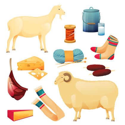 工业山羊和绵羊牛产品动物肉类纺织