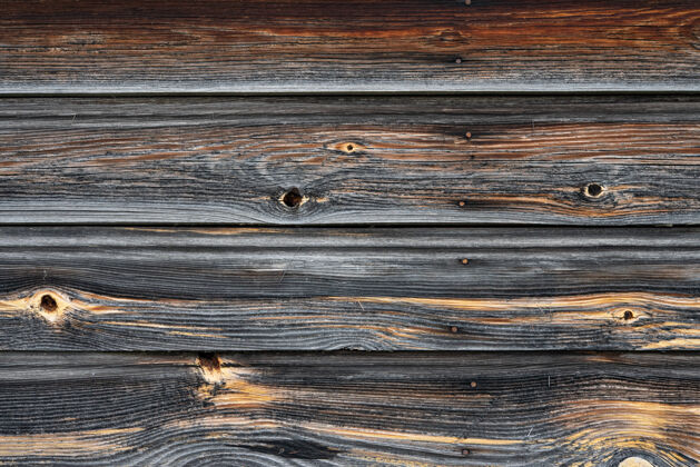 旧旧深色纹理木材背景 旧棕色木材纹理表面 顶视图 复制空间板面板效果
