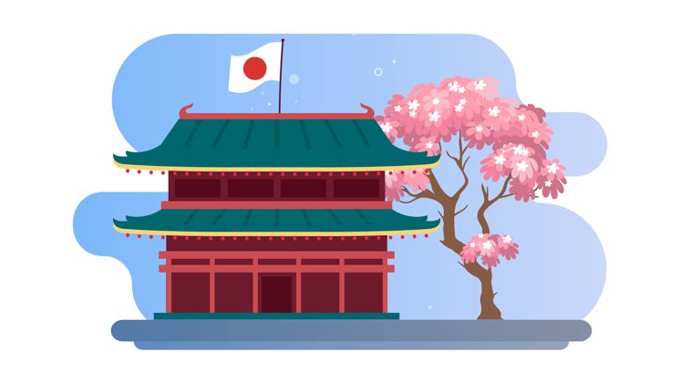 樱花树全国基金日插图背景植物樱花花