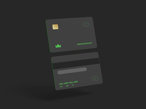 礼品券信用卡模型设计在三维渲染礼品卡付款企业