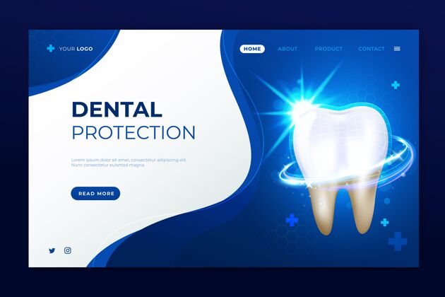 正畸现实牙科保健登录页模板牙齿健康健康牙齿