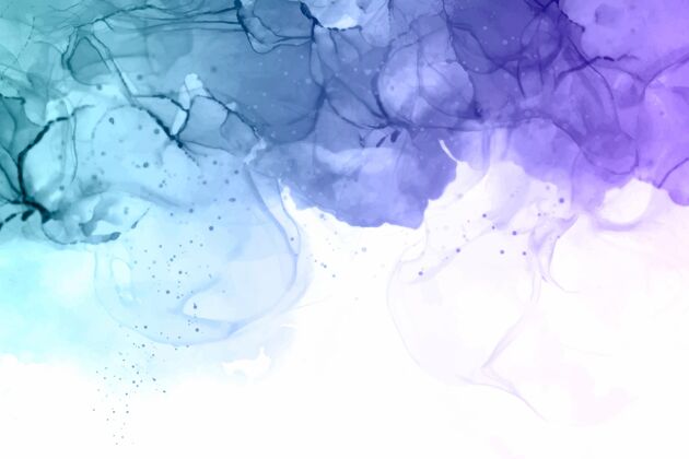 艺术家手绘蓝紫色背景抽象艺术背景