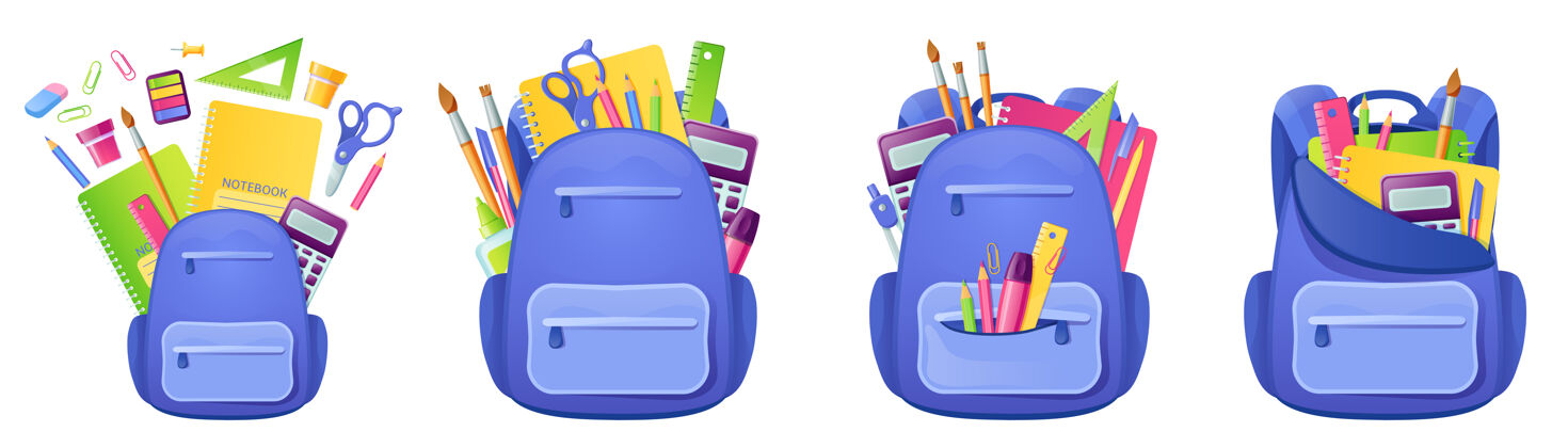 工具书包里面有学习用品和文具背包文具背包
