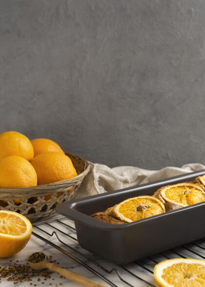 食物用橙子组成健康食谱美味组成食品