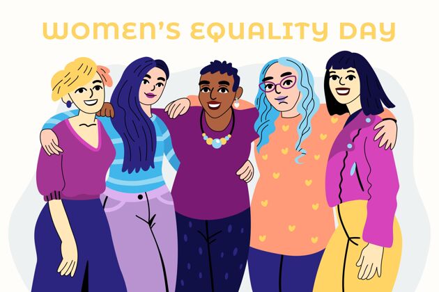 女性平等日手绘妇女平等日插图活动女性平等女性赋权