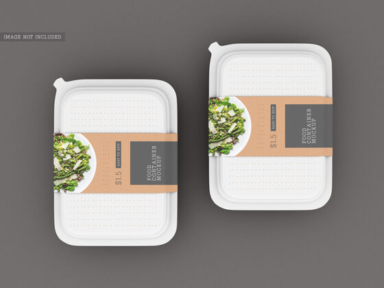 小袋食品盒包装模型午餐包装餐食