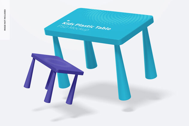塑料桌子儿童塑料桌模型 坠落模型学校学习