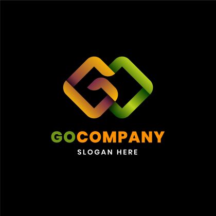 公司Logo梯度去标志模板CompanyCorporateGradient