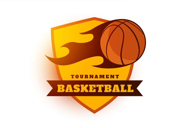 运动员篮球锦标赛标签设计符号比赛运动篮