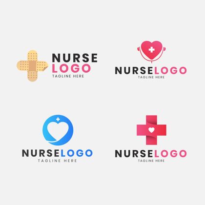 公司一套平面设计护士标志标志包装企业标志