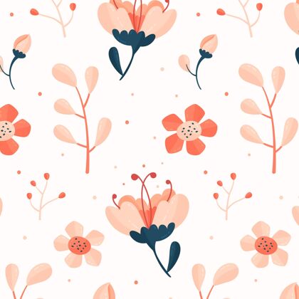 花卉桃色花卉图案设计花朵桃色调花朵