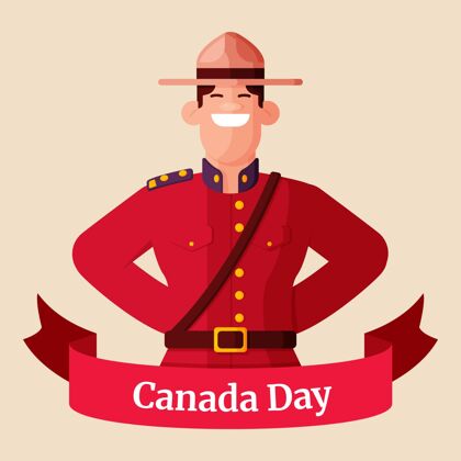 加拿大加拿大平日插画庆祝加拿大节日