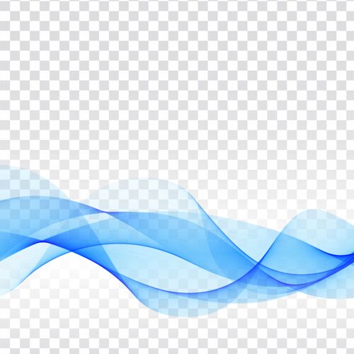 未来抽象优雅的蓝色波浪现代明亮空白