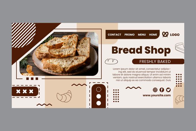 面包店面包店登录页模板面包店网页模板烘焙