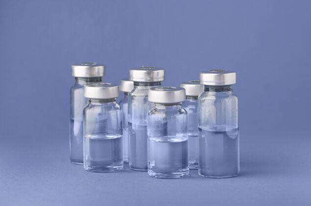 实验室紫色上的冠状病毒疫苗接种安排健康安排医疗保健