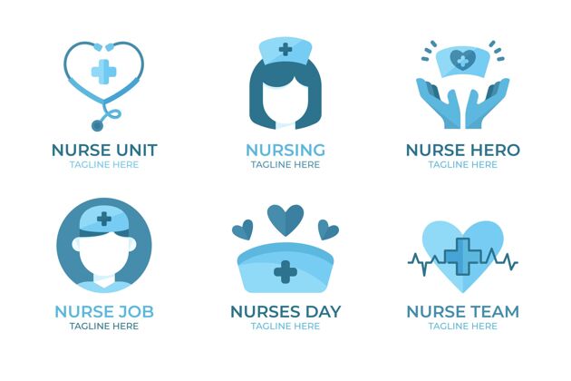 平面设计创意护士标志模板医药标识商业商标