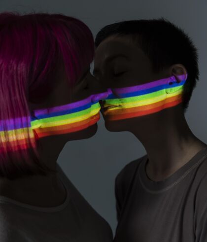 性同性恋夫妇和同性恋者标志Lgtb骄傲社会