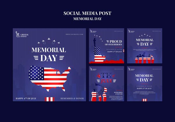 美国Instagram为美国阵亡将士纪念日发布了一系列帖子包装社交媒体美国