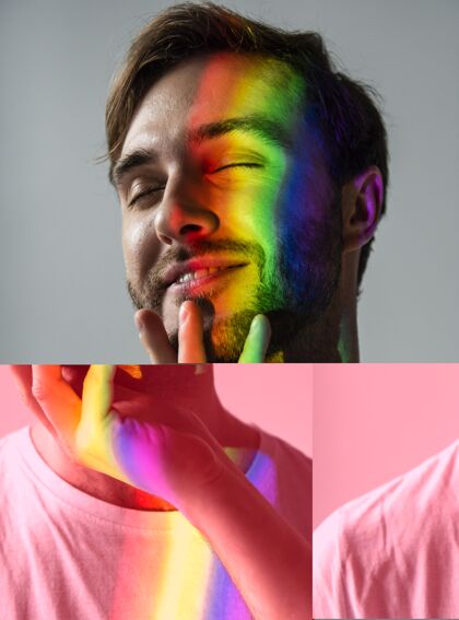骄傲带彩虹符号的Lgbt社区情侣社会同性恋宽容
