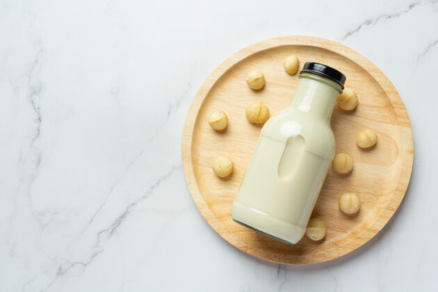 食品澳洲坚果白牛奶即可食用谷物营养抗氧化剂