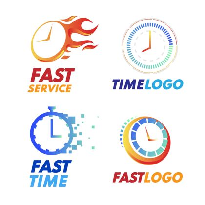 Corporate渐变时间标志包手表LogoBrandLogo模板