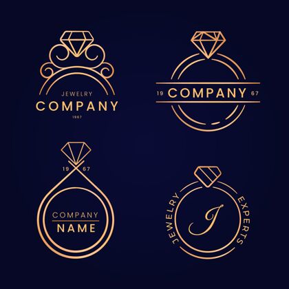 品牌渐变环标志系列企业标识戒指标识企业