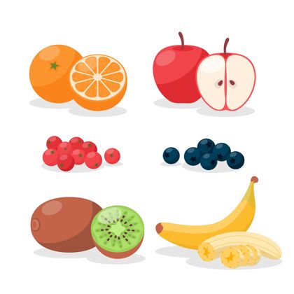 水果收集扁桃系列水果美味分类