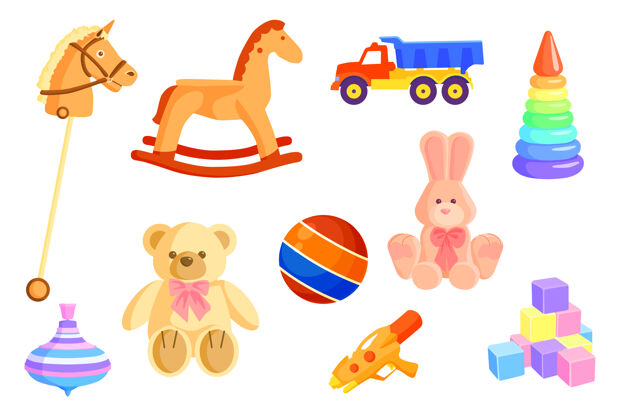 游戏彩色婴儿玩具套装玩具泰迪马