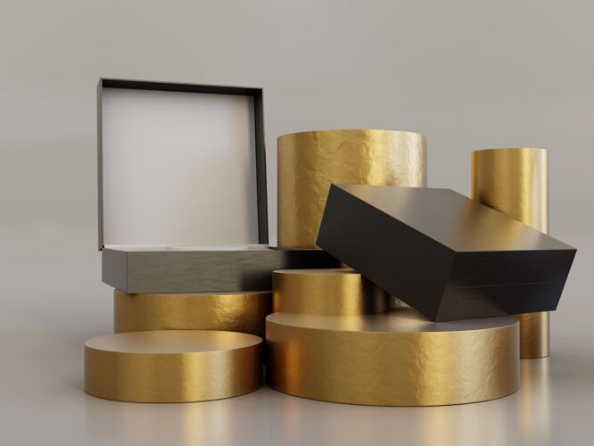 黄金珠宝包装展示模型实物模型包装盒豪华