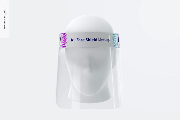 安全带头部模型的面罩 正视图病毒品牌模型